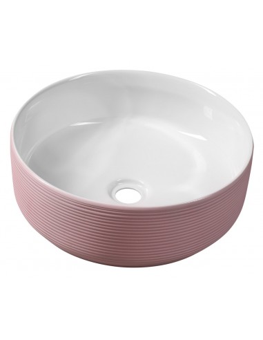 Bordmonteret Rund Håndvask Keramik ø41 Pink