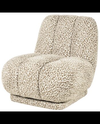 Catwalk Loungestol Polyester H76 Brun Mønstret