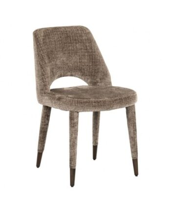 Cecilia Spisebordsstol Chenille H85 Stenbrun
