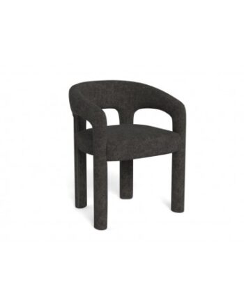 Cole Spisebordsstol Med Armlæn Polyester H76 Mørkegrå