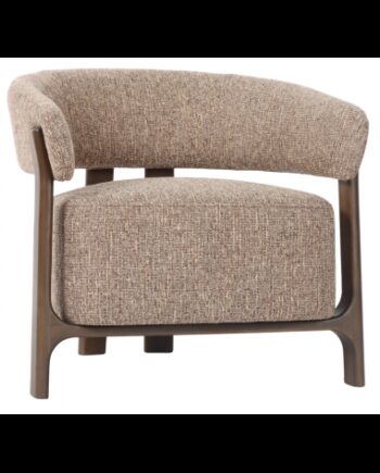 Dalara Lænestol Bøgetræ Polyester H73 Brun Brun Tweed