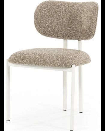 Daybreak Spisebordsstol Metal Polyester H79 Hvid Brun
