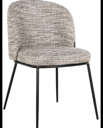 Elvi Spisebordsstol Polyester H83 Sort Meleret Natur