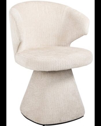 Gatsbi Rotrbar Spisebordsstol Chenille H82 Beige