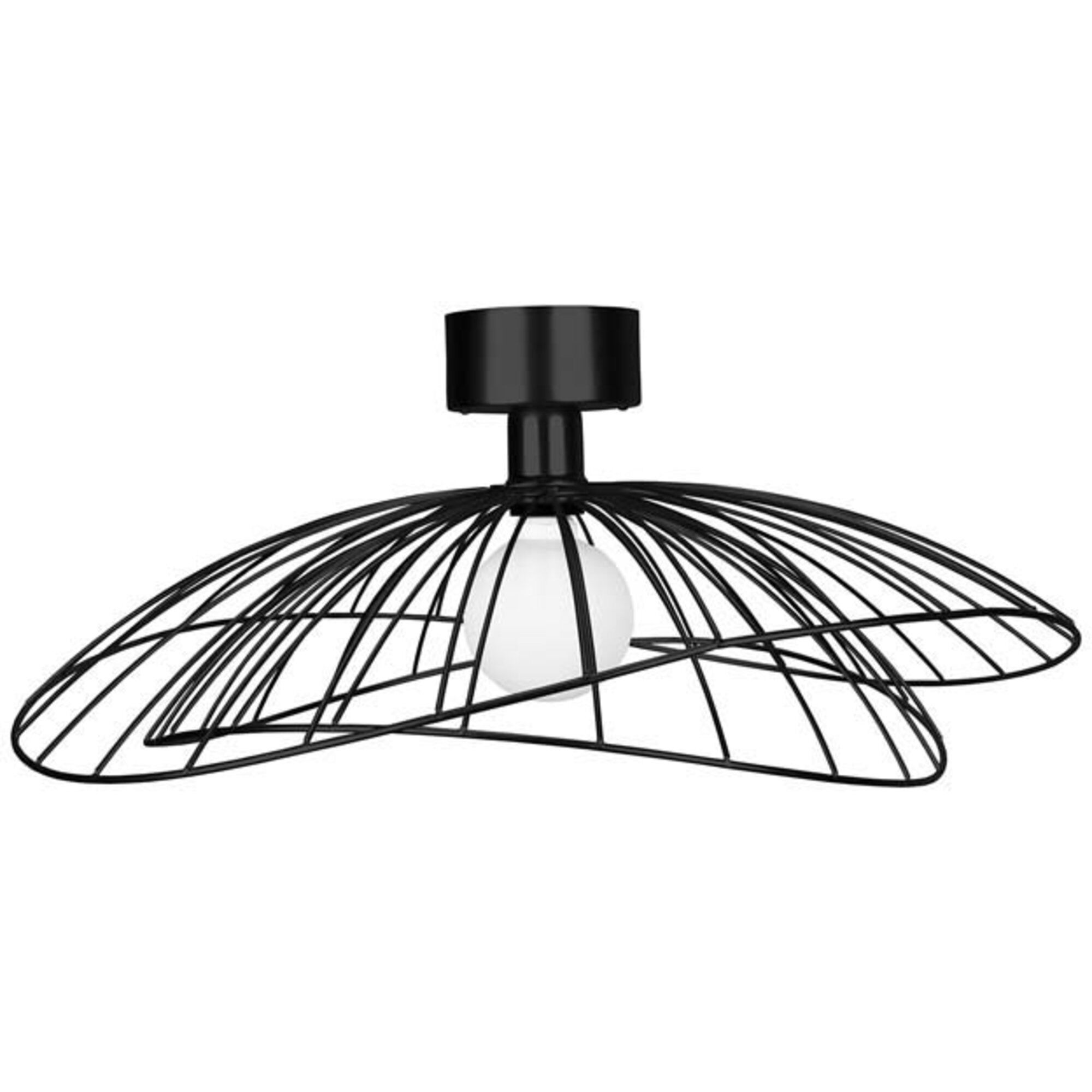 Globen Lighting Plafond Væg Ray Lampe Sort