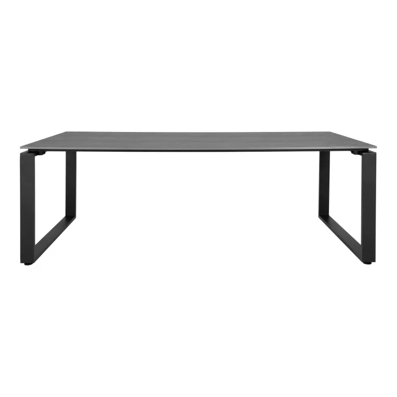Havebord Havebord Med Bordplade Grå Nonwood Sorte Ben 210x100 7501022