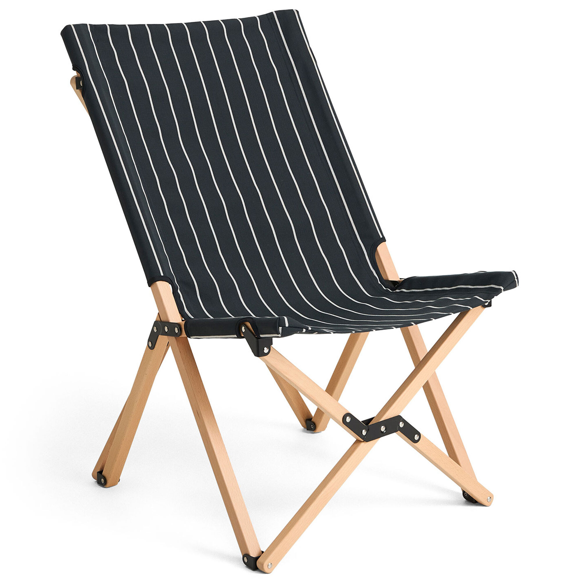 Hay Outdoor Market Sammenklappelig Stol Sort Beige