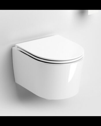 Inbe Væghængt Toilet Keramik D48 Blank Hvid