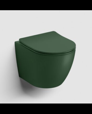 Inbe Væghængt Toilet Keramik D49 Mat Mørkegrøn
