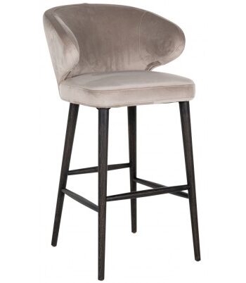 Indigo Barstol Velour H106 Sort Khaki