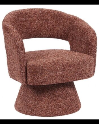 Josh Loungestol Med Drejefod Chenille H79 Kobber