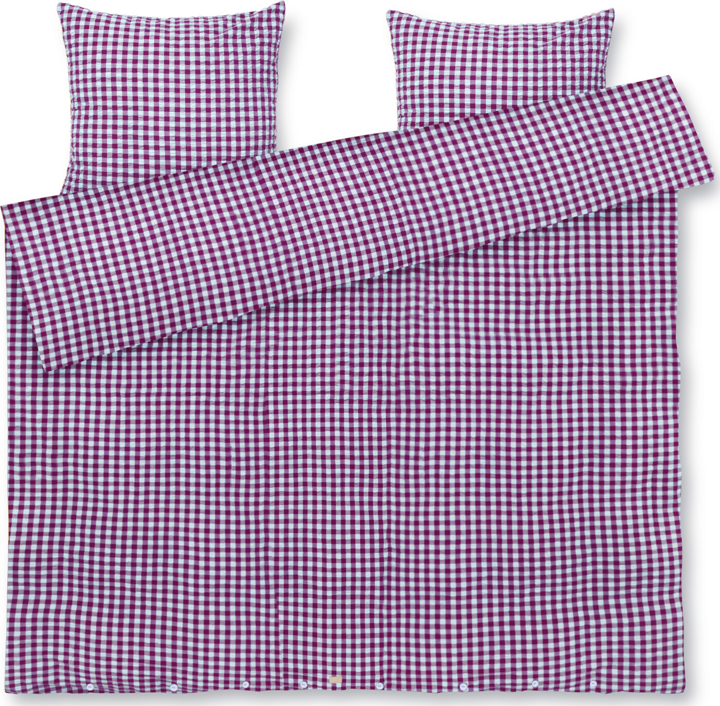 Juna Bækampbølge Sengetøj Fuchsia Mint 200x220