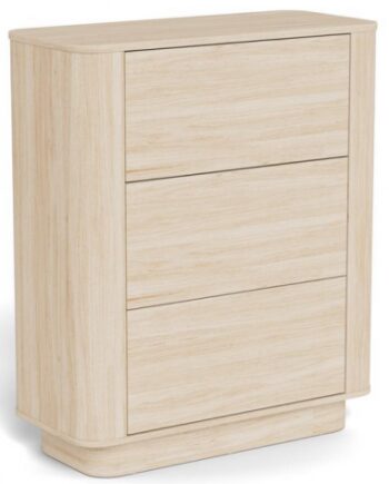 Kommode Melamin H107 B90 D40 Hvidpigmenteret