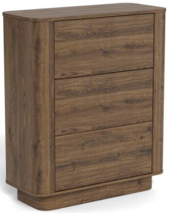 Kommode Melamin H107 B90 D40 Røget