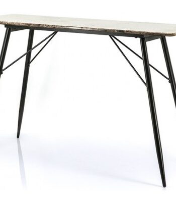 Konsolbord Jern Marmor 120 Sort Brun
