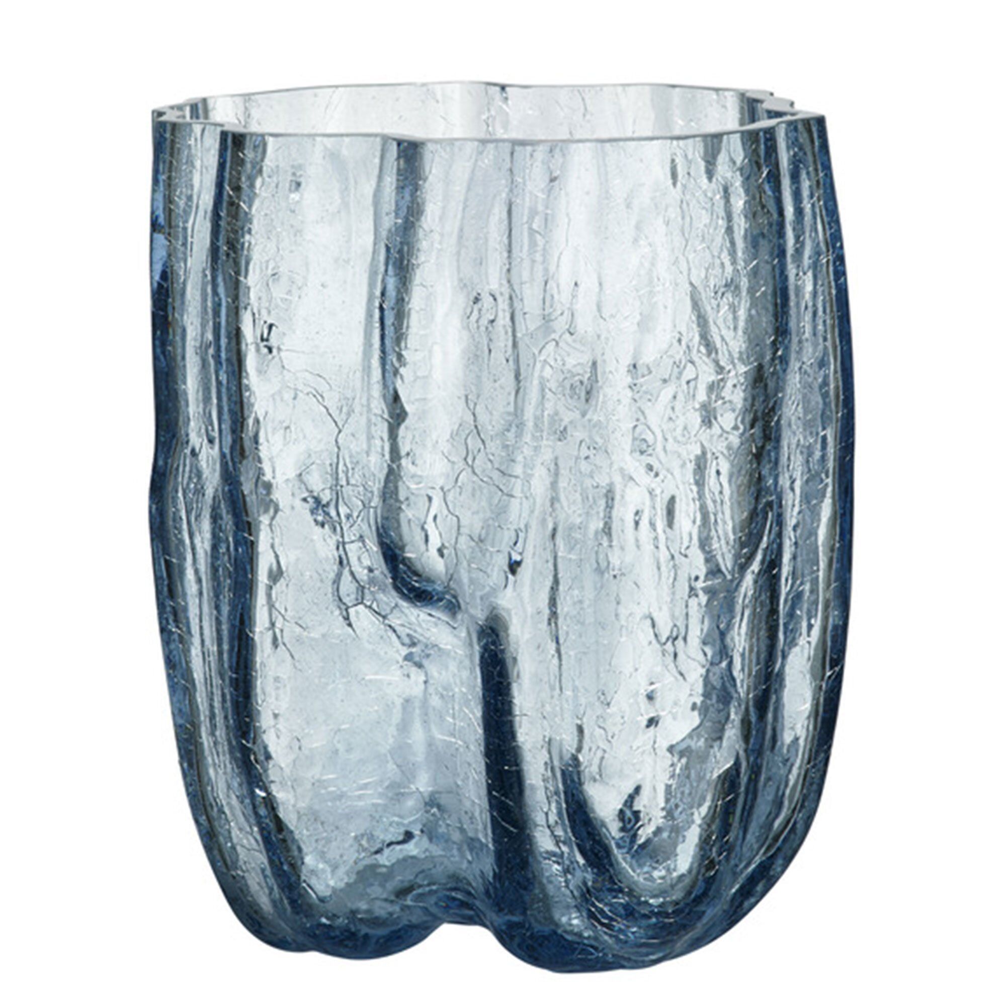 Kosta Boda Crackle Vase 270 Circular Glass
