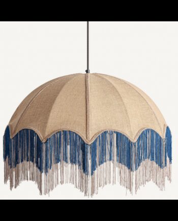Loftlampe Jute ø69 E27 Beige Blå