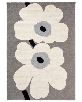 Marimekko Unikko Anniversary Gulvtæppe Til Udendørsbrug 140 200 Grå