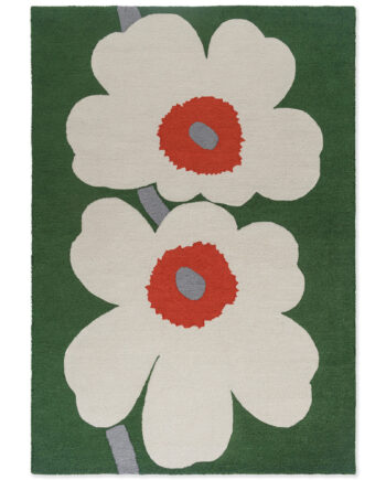 Marimekko Unikko Anniversary Gulvtæppe Til Udendørsbrug 160 200 Grøn