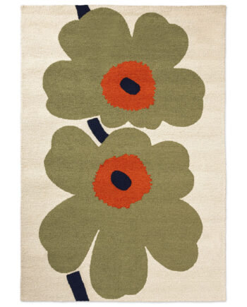 Marimekko Unikko års Jubilæum Udendørstæppe 140 200 Støvet Grøn