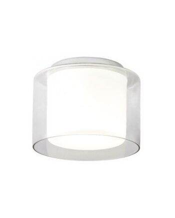 Naji Badeværelseslampe Metal Glas ø23 E27 Krom Hvid