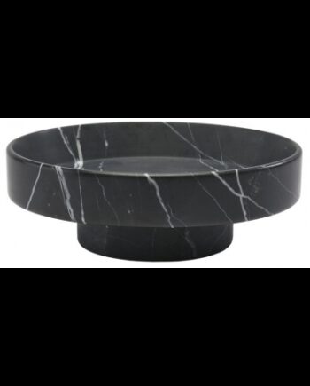 Nero Rund Piedestal Marmor H10 ø30 Sort Marmor