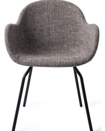 Otsu Spisebordsstol H80 Polyester Sort Askegrå