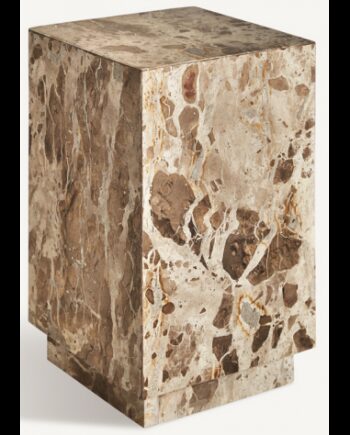Piedestal Sidebord Marmor H48 B30 D30 Beige Marmor