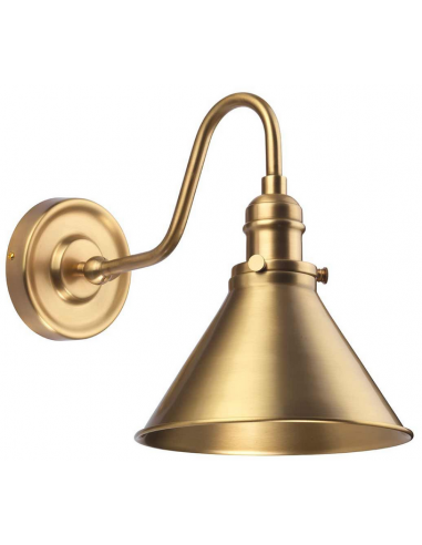 Provence Væglampe H27 E27 Antik Messing