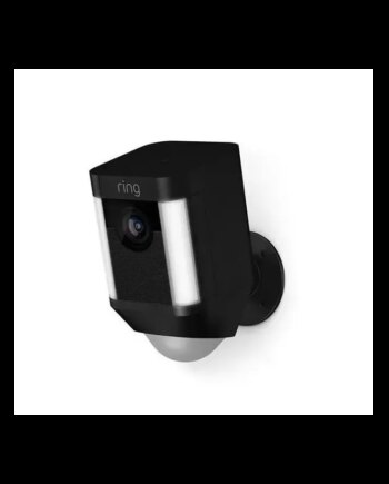 Ring Spotlight Overvågningskamera Batteri Sort