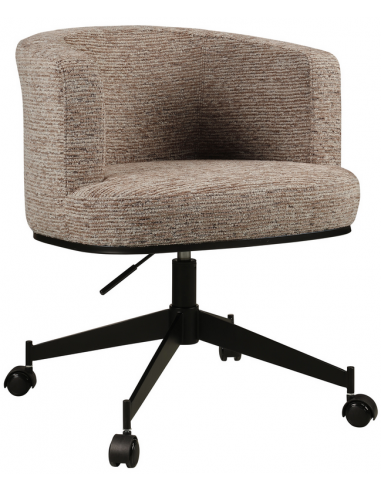 Rochenne Kontorstol Jern Polyester H77 Sort Mokka