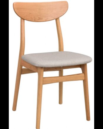 Rodham Spisebordsstole Egetræ Finr Polyester H82 Gråbeige
