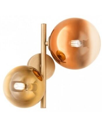 Roy Væglampe Metal Glas H26 Antik Messing Gylden