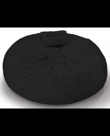 Sækkestol Premium Faux Fur ø120 Sort