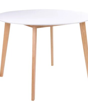 Spisebord Hvid Natur ø105 H75 2201031