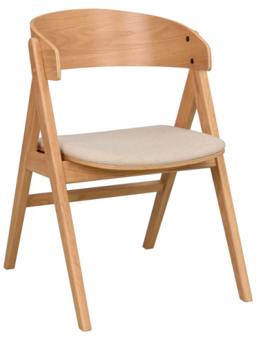 Waterton Spisebordsstole Egetræ Finr Polypropylene H80 Beige