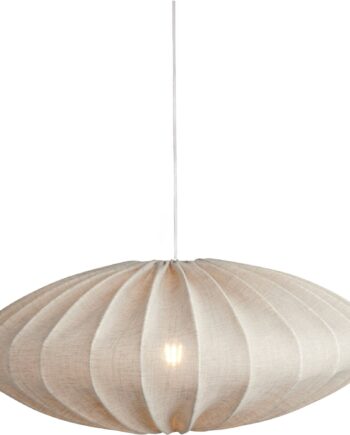 Wattampveke Ellipse Loftslampe Hør Natur