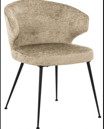 Xandra Spisebordsstol Metal Polyester H81 Sort Sand