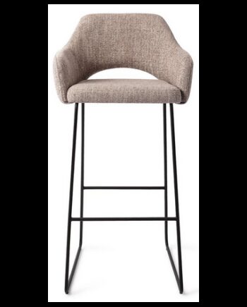 Yanai Barstol Metal Polyester H100 Sort Greige