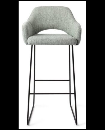 Yanai Barstol Metal Polyester H100 Sort Lysegrøn