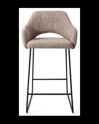 Yanai Barstol Metal Polyester H89 Sort Greige