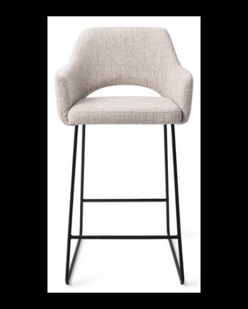 Yanai Barstol Metal Polyester H89 Sort Lysegrå