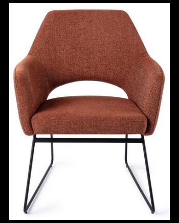 Yanai Loungestol Stål Polyester H84 Sort Terracotta