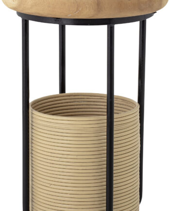 Bloomingville Hitti Sidebord Natur Suar Træ Rundt