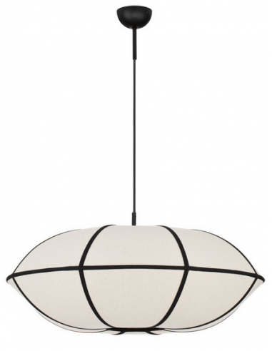 Brera Loftlampe Linned ø70 E27 Natur Sort