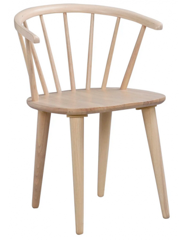 Carmen Spisebordsstole Med Armlæn Træ H76 White Wash