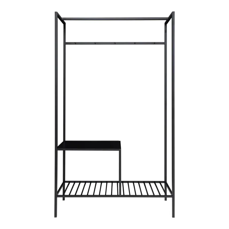 Garderobe Sort Ramme Sorte Hylder 3604070