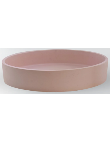 Iris Bordmonteret Oval Håndvask Beton Pink