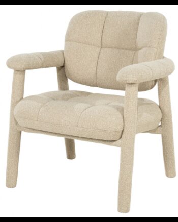 Knox Loungestol Boucl Polyester H81 Taupe