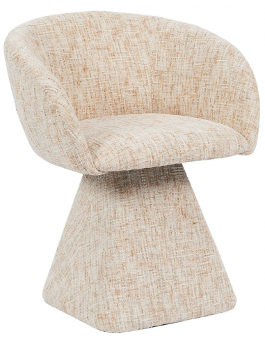 Lenn Spisebordsstol Med Drejefod Chenille H82 Beige